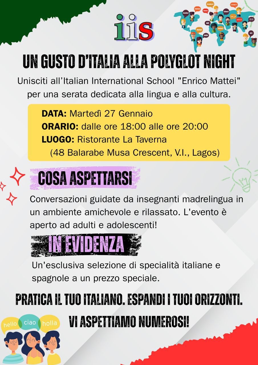 Polyglot Night Gusto d Italia
